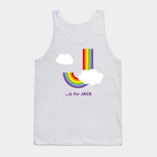 J is for JACK Rainbow Design Tank Top